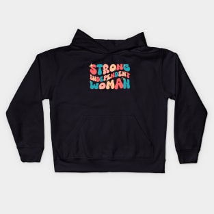 Strong Independent Woman Kids Hoodie